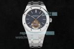 R8 Factory Replica Audemars Piguet Royal Oak SS Deep Blue Tourbillon Watch 41MM